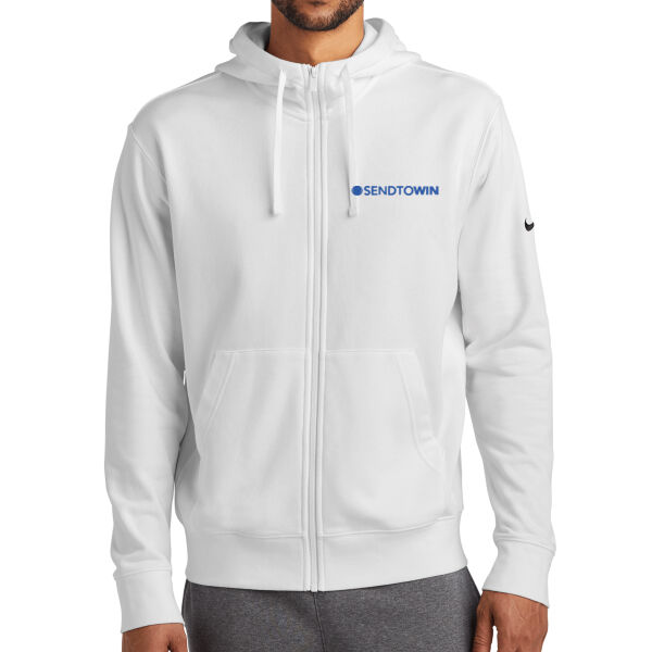   - Club Fleece Sleeve Swoosh Full Zip Hoodie Thumbnail