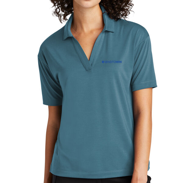   - Women's Stretch Jersey Polo Thumbnail
