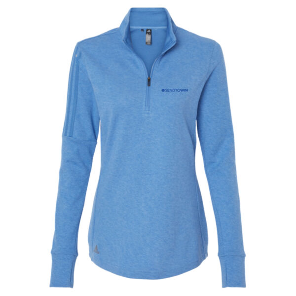   - Women's 3-Stripe Quarter-Zip Sweater Pullover Thumbnail